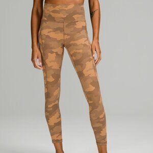 Size 2 Lululemon Align High-Rise Pant with Pockets 25" Heritage 365 Camo Beige
